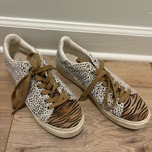 Gola faux hair sneakers